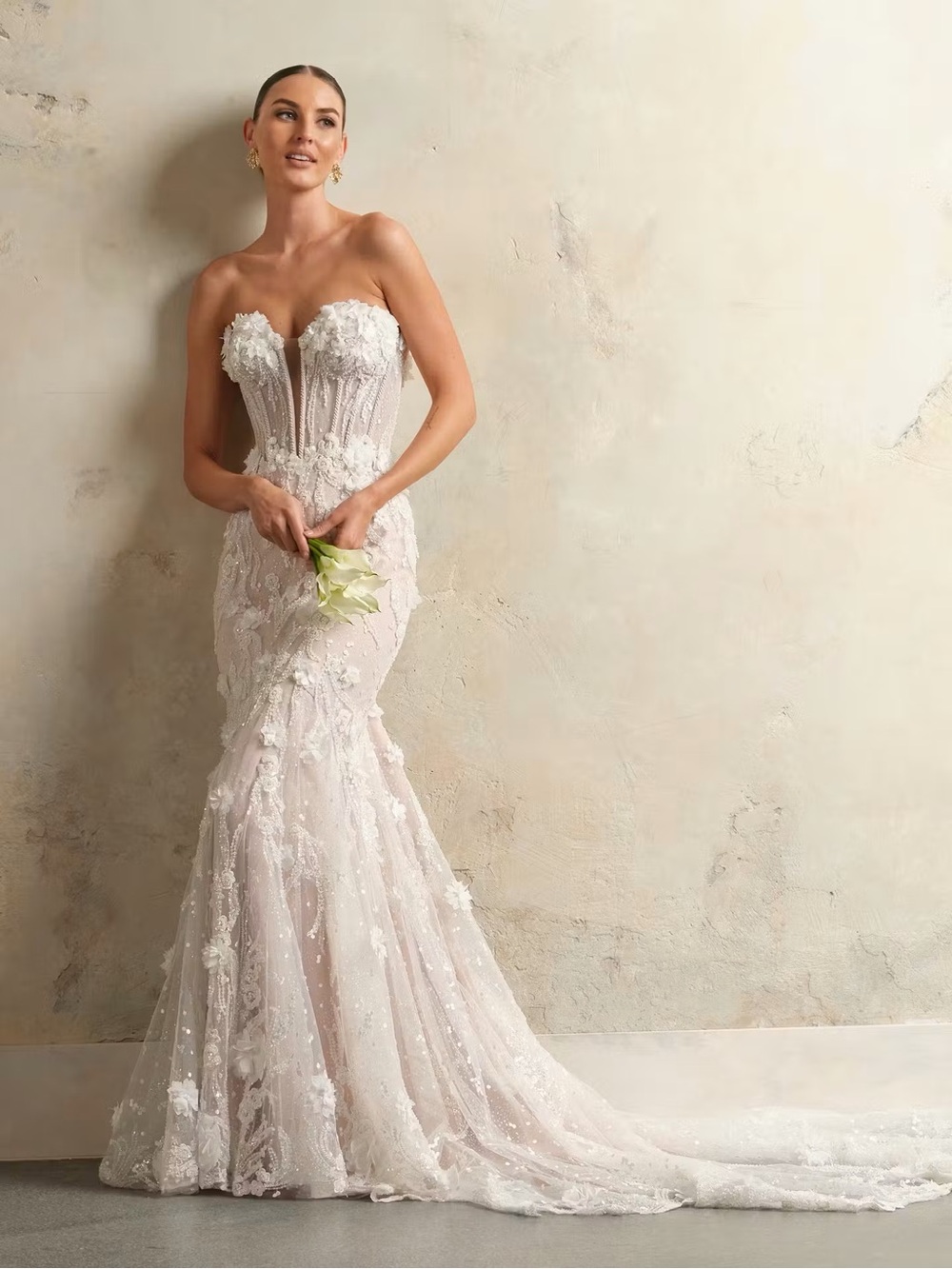 Sottero and Midgley Strapless Lace Athlone Lane by Sottero and Midgley: Ivory